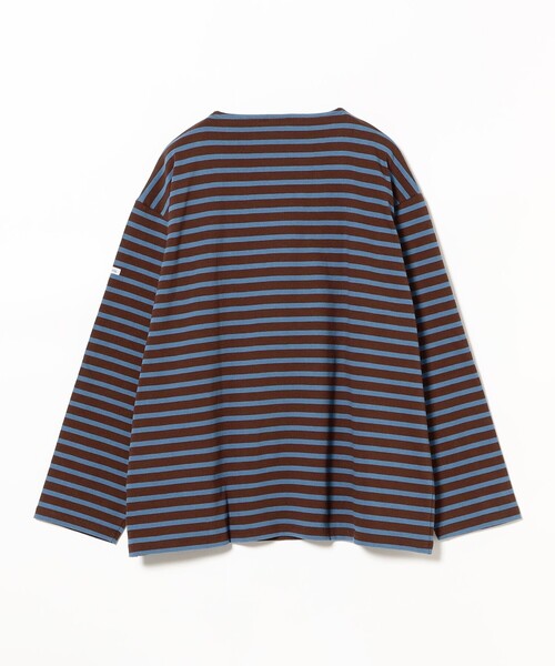 ORCIVAL(オーシバル)の「Orcival / Cotton Lourd ワイド バスクシャツ(Tシャツ/カットソー・メンズ・ブルー/グリーン・5/4/3)」の9枚目の写真