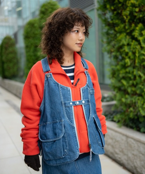 Snow Peak(スノーピーク)の「Snow Peak / TAKIBI Denim Vest デニムベスト(ベスト・メンズ・ライトブルー/ブルー・S/M/L)」の20枚目の写真
