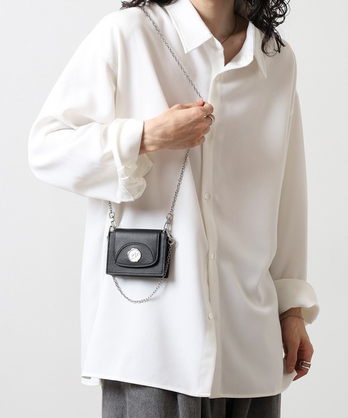 NERDY(ノルディ)の「スタンプ2WAYミニチェーンバッグ(ショルダーバッグ・レディース・シルバー/ブラック/イエロー・FREE)」の18枚目の写真
