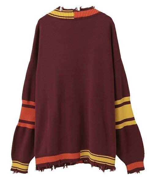 Candy Stripper(キャンディストリッパー)の「CND COLLEGE DAMAGE カーディガン(カーディガン/ボレロ・レディース・ボルドー/ブラウン/ブラック・FREE)」の22枚目の写真