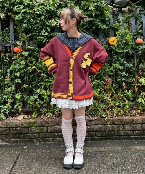 キャンディストリッパー CND COLLEGE DAMAGE CARDIGAN 【公式通販】