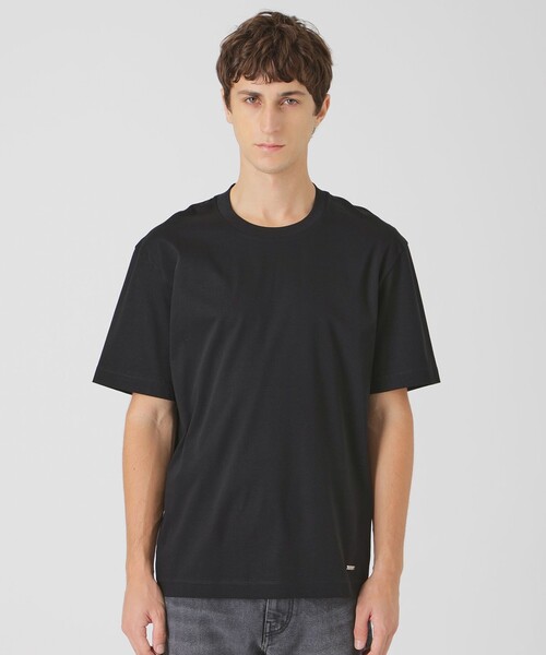 BLACK LABEL CRESTBRIDGE(ブラックレーベル・クレストブリッジ)の「マーセライズドレスTシャツ(Tシャツ/カットソー・メンズ・オフホワイト/ブラック・M/S/L/XL)」の2枚目の写真