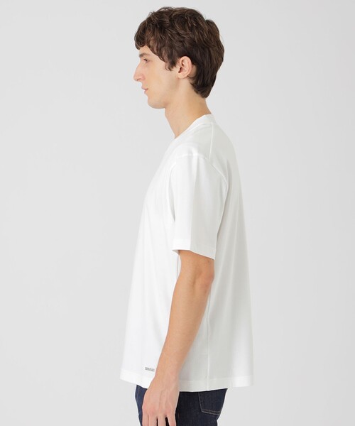 BLACK LABEL CRESTBRIDGE(ブラックレーベル・クレストブリッジ)の「マーセライズドレスTシャツ(Tシャツ/カットソー・メンズ・オフホワイト/ブラック・M/S/L/XL)」の4枚目の写真