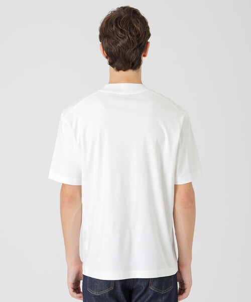 BLACK LABEL CRESTBRIDGE(ブラックレーベル・クレストブリッジ)の「マーセライズドレスTシャツ(Tシャツ/カットソー・メンズ・オフホワイト/ブラック・M/S/L/XL)」の5枚目の写真