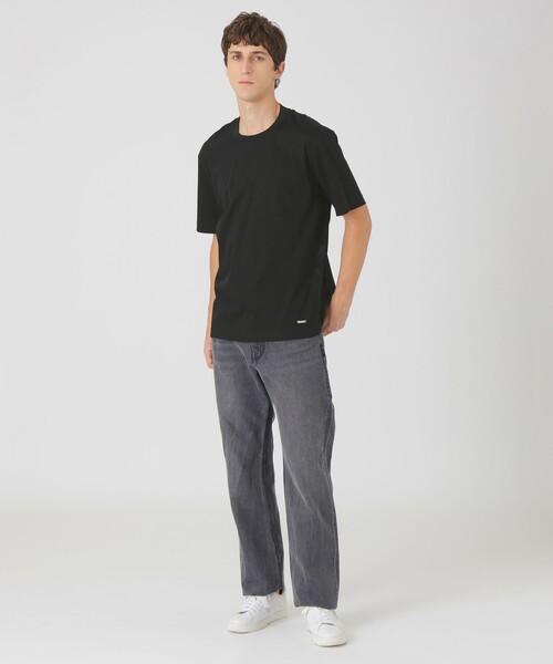 BLACK LABEL CRESTBRIDGE(ブラックレーベル・クレストブリッジ)の「マーセライズドレスTシャツ(Tシャツ/カットソー・メンズ・オフホワイト/ブラック・M/S/L/XL)」の8枚目の写真