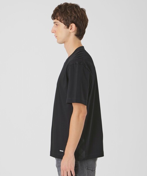 BLACK LABEL CRESTBRIDGE(ブラックレーベル・クレストブリッジ)の「マーセライズドレスTシャツ(Tシャツ/カットソー・メンズ・オフホワイト/ブラック・M/S/L/XL)」の9枚目の写真