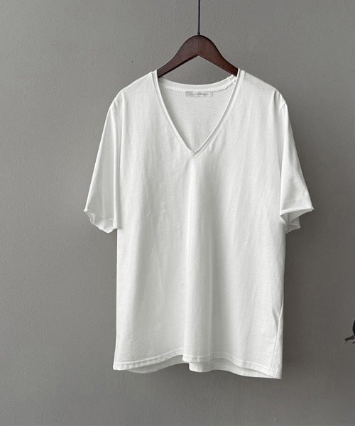 Miniministore(ミニミニストア)の「vネックtシャツ レディース 綿100%(Tシャツ/カットソー・レディース・グレー/ブラック/ライトブルー/ホワイト・FREE)」の2枚目の写真