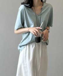 vネックtシャツ レディース 綿100%