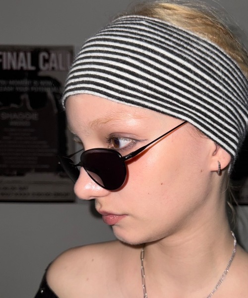 SHAGGIE（シャギー）の「メタルフレームサングラス/アイウェア（サングラス・レディース・ブラック・FREE）」の6枚目の写真