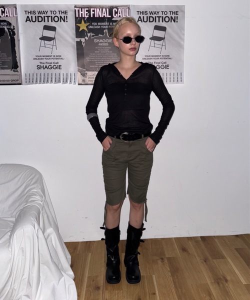 SHAGGIE（シャギー）の「メタルフレームサングラス/アイウェア（サングラス・レディース・ブラック・FREE）」の9枚目の写真