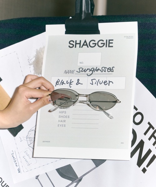 SHAGGIE（シャギー）の「メタルフレームサングラス/アイウェア（サングラス・レディース・ブラック・FREE）」の19枚目の写真