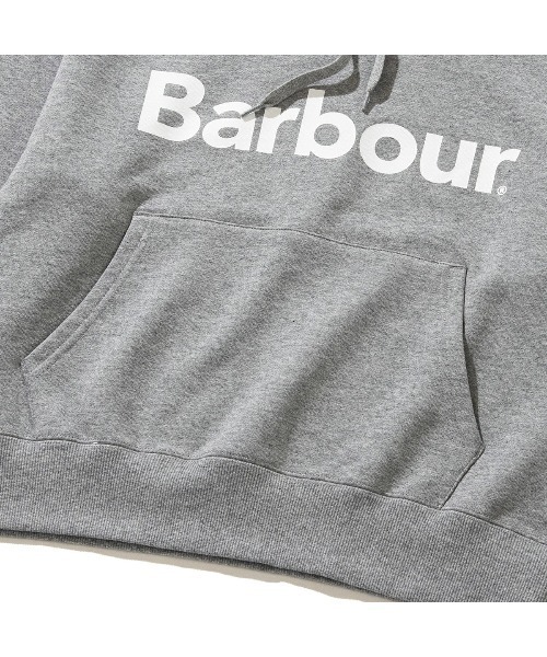 Barbour(バブアー)の「Barbour "Japan Limited" Ladies Sweat Hoodie(バブアー ロゴ クロップド スウェット フード パーカー)(パーカー・レディース・グレー/ピンク/ベージュ・SMALL/MEDIUM)」の7枚目の写真