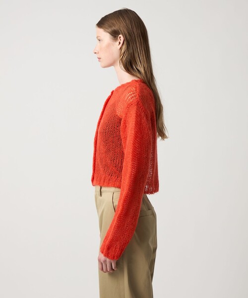Steven Alan（スティーブンアラン）の「＜Steven Alan＞モヘヤ ミックス ニット カーディガン（カーディガン/ボレロ・レディース・レッド/イエロー・FREE）」の7枚目の写真