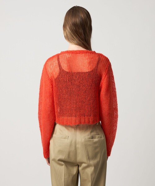 Steven Alan（スティーブンアラン）の「＜Steven Alan＞モヘヤ ミックス ニット カーディガン（カーディガン/ボレロ・レディース・レッド/イエロー・FREE）」の8枚目の写真