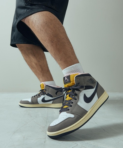 JORDAN BRAND(W[_uh)̃GA W[_ 1 MID SE YV[Y / Air Jordan 1 Mid SE Men's Shoes HQ2011-100 White(Xj[J[)