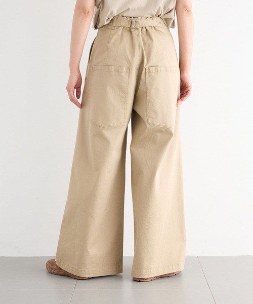 BARNYARDSTORM（バンヤードストーム）の「BARNYARDSTORM / タックワイドチノストレッチパンツ【JAPAN FABRIC】 / マシンウォッシャブル（チノパンツ・レディース・チャコールグレー/ベージュ・S/M）」の13枚目の写真