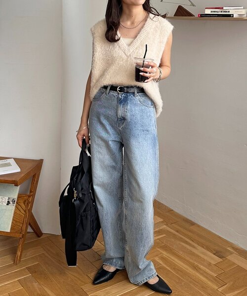 DISCOAT（ディスコート）の「ユーティリティパフィビッグトートバッグ（トートバッグ・レディース・ブラック/チャコールグレー/ベージュ・FREE）」の7枚目の写真