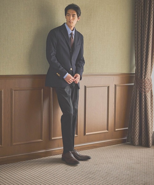 GLOBAL WORK(グローバルワーク)の「ストレッチブレザー/Salon de GW/572407(テーラードジャケット・メンズ・ネイビー・SMALL/MEDIUM/LARGE/X-LARGE)」の4枚目の写真