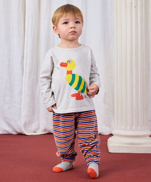 BOBO CHOSES(ボボショーズ)の「BOBO CHOSES / ベビー プリント 長袖 Tシャツ 2025FW(6ヵ月~2才)(Tシャツ/カットソー・キッズ・ブルー系その他/ブラック系その他2・3M/12M/2Y)」の3枚目の写真