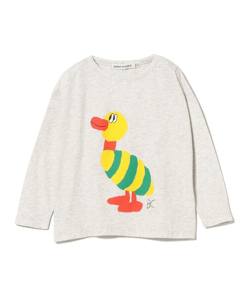 BOBO CHOSES(ボボショーズ)の「BOBO CHOSES / ベビー プリント 長袖 Tシャツ 2025FW(6ヵ月~2才)(Tシャツ/カットソー・キッズ・ブルー系その他/ブラック系その他2・3M/12M/2Y)」の4枚目の写真