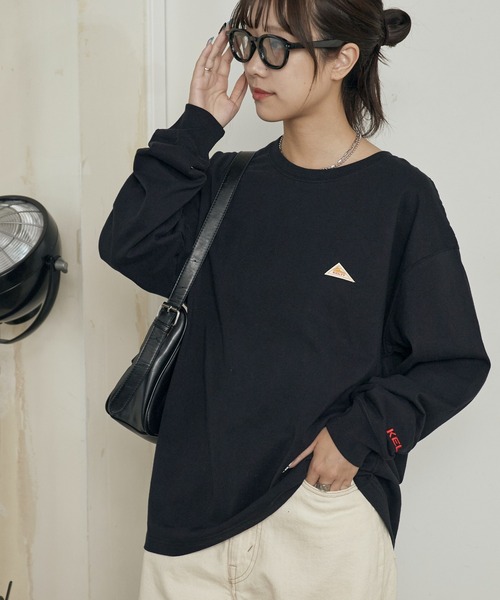 KELTY(ケルティ)の「KELTY/ケルティ ミニロゴ L/S ロンT ワンポイント(Tシャツ/カットソー・メンズ・ブラック/ホワイト/ネイビー/ヘザーグレー・M/L/S)」の3枚目の写真