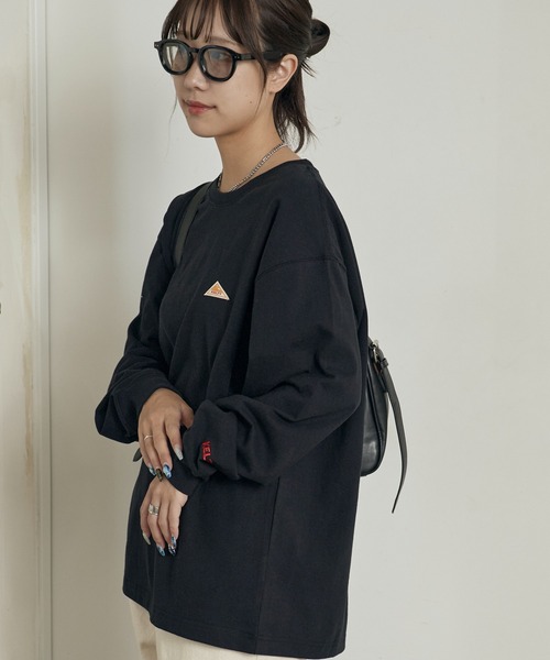 KELTY(ケルティ)の「KELTY/ケルティ ミニロゴ L/S ロンT ワンポイント(Tシャツ/カットソー・メンズ・ブラック/ホワイト/ネイビー/ヘザーグレー・M/L/S)」の22枚目の写真