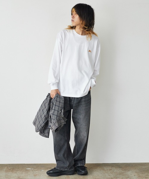 KELTY(ケルティ)の「KELTY/ケルティ ミニロゴ L/S ロンT ワンポイント(Tシャツ/カットソー・メンズ・ブラック/ホワイト/ネイビー/ヘザーグレー・M/L/S)」の5枚目の写真
