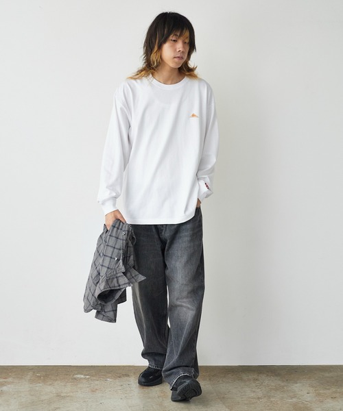 KELTY(ケルティ)の「KELTY/ケルティ ミニロゴ L/S ロンT ワンポイント(Tシャツ/カットソー・メンズ・ブラック/ホワイト/ネイビー/ヘザーグレー・M/L/S)」の6枚目の写真