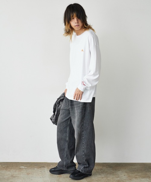 KELTY(ケルティ)の「KELTY/ケルティ ミニロゴ L/S ロンT ワンポイント(Tシャツ/カットソー・メンズ・ブラック/ホワイト/ネイビー/ヘザーグレー・M/L/S)」の7枚目の写真