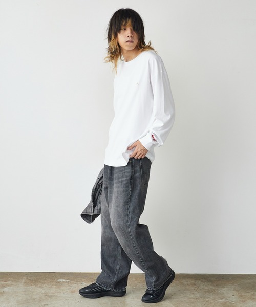 KELTY(ケルティ)の「KELTY/ケルティ ミニロゴ L/S ロンT ワンポイント(Tシャツ/カットソー・メンズ・ブラック/ホワイト/ネイビー/ヘザーグレー・M/L/S)」の8枚目の写真