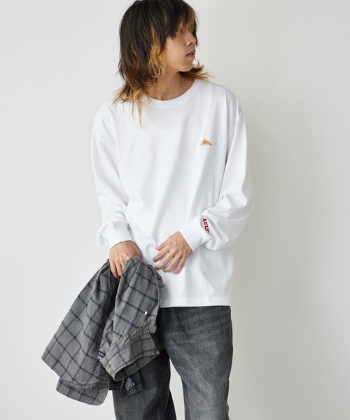 KELTY(ケルティ)の「KELTY/ケルティ ミニロゴ L/S ロンT ワンポイント(Tシャツ/カットソー・メンズ・ブラック/ホワイト/ネイビー/ヘザーグレー・M/L/S)」の9枚目の写真