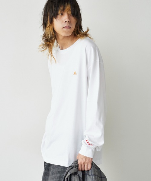 KELTY(ケルティ)の「KELTY/ケルティ ミニロゴ L/S ロンT ワンポイント(Tシャツ/カットソー・メンズ・ブラック/ホワイト/ネイビー/ヘザーグレー・M/L/S)」の11枚目の写真