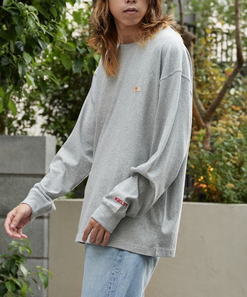 KELTY(ケルティ)の「KELTY/ケルティ ミニロゴ L/S ロンT ワンポイント(Tシャツ/カットソー・メンズ・ブラック/ホワイト/ネイビー/ヘザーグレー・M/L/S)」の19枚目の写真