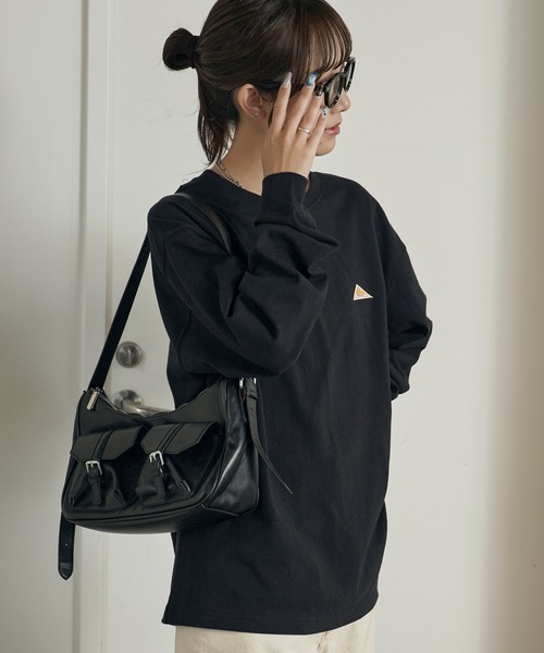 KELTY(ケルティ)の「KELTY/ケルティ ミニロゴ L/S ロンT ワンポイント(Tシャツ/カットソー・メンズ・ブラック/ホワイト/ネイビー/ヘザーグレー・M/L/S)」の21枚目の写真