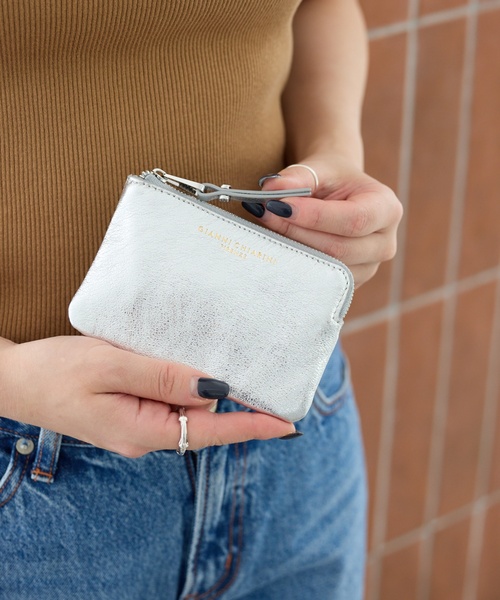 ジャンニキアリーニ GIANNI CHIARINI 財布 三つ折り財布 折りたたみ財布 PF5080GRN NERO ミニ財布 コンパクト財布 ブラック