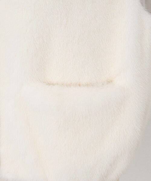 BEARDSLEY（ビアズリー）の「《15 quinze》ミンクベスト（ベスト・レディース・ホワイト・FREE）」の6枚目の写真