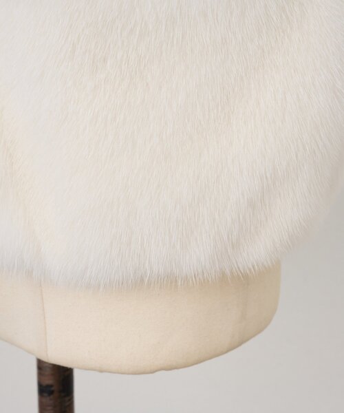 BEARDSLEY（ビアズリー）の「《15 quinze》ミンクベスト（ベスト・レディース・ホワイト・FREE）」の4枚目の写真