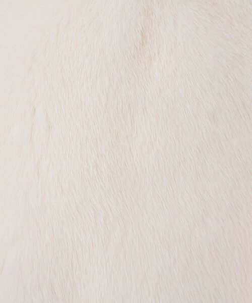 BEARDSLEY（ビアズリー）の「《15 quinze》ミンクベスト（ベスト・レディース・ホワイト・FREE）」の2枚目の写真