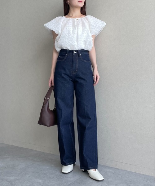 mysty woman(ミスティウーマン)の「ストレートデニムパンツ 588983(デニムパンツ・レディース・インディゴブルー/チャコールグレー/ブルー・SMALL/MEDIUM)」の5枚目の写真