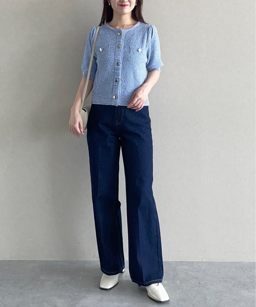 mysty woman(ミスティウーマン)の「ストレートデニムパンツ 588983(デニムパンツ・レディース・インディゴブルー/チャコールグレー/ブルー・SMALL/MEDIUM)」の6枚目の写真