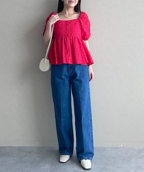 mysty woman(ミスティウーマン)の「ストレートデニムパンツ 588983(デニムパンツ・レディース・インディゴブルー/チャコールグレー/ブルー・SMALL/MEDIUM)」の17枚目の写真