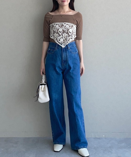 mysty woman(ミスティウーマン)の「ストレートデニムパンツ 588983(デニムパンツ・レディース・インディゴブルー/チャコールグレー/ブルー・SMALL/MEDIUM)」の18枚目の写真