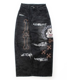 デニムパンツ（ブラック/黒色系・ビジュー）ファッション通販 - ZOZOTOWN