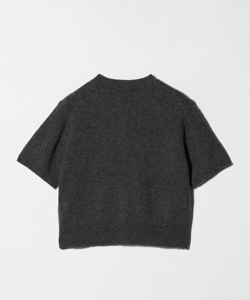 6(ROKU)＞コンパクト ショートスリーブ カーディガン ニット