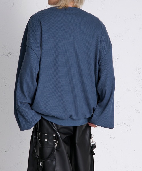 狐独(コドク)の「ファイヤーフックワッフルロンT(Tシャツ/カットソー・メンズ・ブルー系その他/ブラック/パープル/ライトグレー/アイボリー・LARGE/MEDIUM)」の19枚目の写真