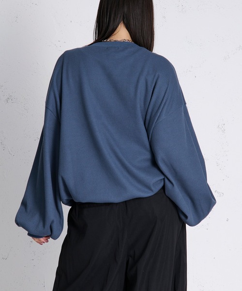 狐独(コドク)の「ファイヤーフックワッフルロンT(Tシャツ/カットソー・メンズ・ブルー系その他/ブラック/パープル/ライトグレー/アイボリー・LARGE/MEDIUM)」の22枚目の写真