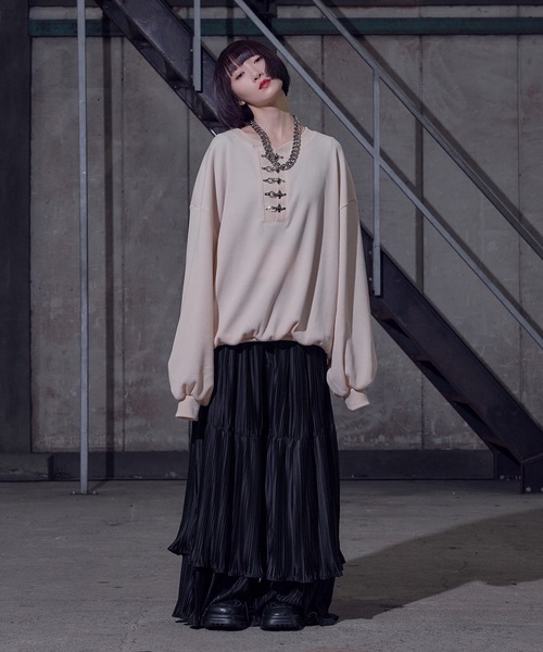 新色追加】ファイヤーフックワッフルロンT（Tシャツ/カットソー）｜狐