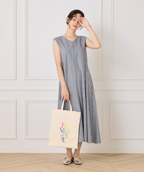 FAVORITE SUKINAMONO(フェイバリットスキナモノ)の「刺繍ロゴキャンバストート《RAINBOW COLLECTION》(トートバッグ・レディース・ベージュ/オフホワイト・フリー)」の4枚目の写真