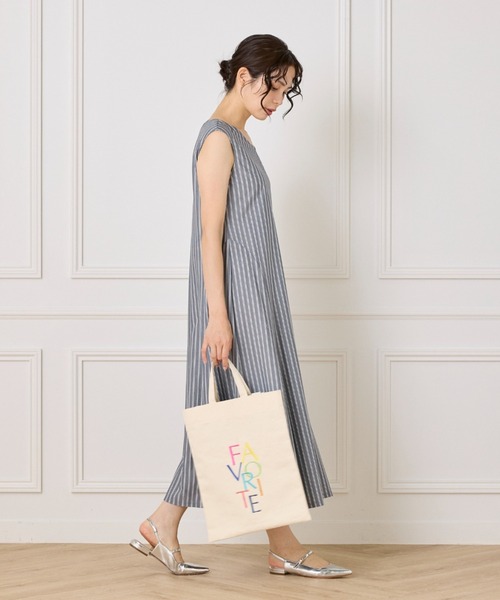 FAVORITE SUKINAMONO(フェイバリットスキナモノ)の「刺繍ロゴキャンバストート《RAINBOW COLLECTION》(トートバッグ・レディース・ベージュ/オフホワイト・フリー)」の3枚目の写真