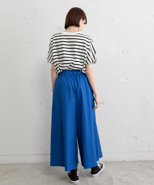 POU DOU DOU(プードゥドゥ)の「コットンツイルフレアキュロット(その他パンツ・レディース・グリーン/ブルー/ネイビー・M)」の8枚目の写真